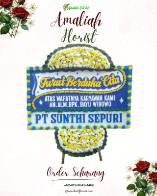 Papan Bunga Duka di Cibaliung