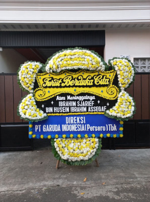 Papan Bunga Duka di Cibaliung